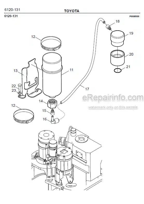 Photo 1 - Toyota 7FBRE14-1C 7FBRE14-2C 7FBRE14-3C Spare Parts Catalogue Reach Truck 210108 SN564300-