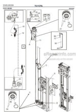 Photo 2 - Toyota 7FBRE14N-1C 7FBRE14N-2C 7FBRE14N-3C Spare Parts Catalogue Reach Truck 243329 SN964843-