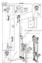 Photo 2 - Toyota 7FBRE14N-1C 7FBRE14N-2C 7FBRE14N-3C Spare Parts Catalogue Reach Truck 243329 SN964843-