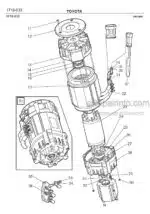 Photo 2 - Toyota 7FBRE16-1C 7FBRE16-2C 7FBRE16-3C Spare Parts Catalogue Reach Truck 200994 SN435653-