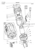 Photo 2 - Toyota 7FBRE16-1C 7FBRE16-2C 7FBRE16-3C Spare Parts Catalogue Reach Truck 210109 SN564300-