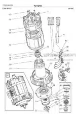 Photo 2 - Toyota 7FBRE16-1C 7FBRE16-2C 7FBRE16-3C Spare Parts Catalogue Reach Truck 211488 SN577200-