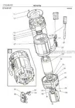 Photo 2 - Toyota 7FBRE16-1C 7FBRE16-2C 7FBRE16-3C Spare Parts Catalogue Reach Truck 220357 SN725406-