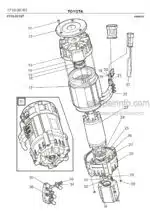 Photo 2 - Toyota 7FBRE16-1C 7FBRE16-2C 7FBRE16-3C Spare Parts Catalogue Reach Truck 228613 SN930971-