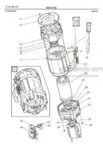 Photo 2 - Toyota 7FBRE16-1C 7FBRE16-2C 7FBRE16-3C Spare Parts Catalogue Reach Truck 237860 SN944801-