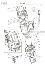 Photo 2 - Toyota 7FBRE16CC-1 7FBRE16CC-2 7FBRE16CC-3 Spare Parts Catalogue Reach Truck 220080 SN723011-