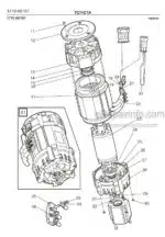 Photo 2 - Toyota 7FBRE16CC-1 7FBRE16CC-2 7FBRE16CC-3 Spare Parts Catalogue Reach Truck 243334 SN964843-