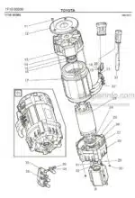 Photo 2 - Toyota 7FBRE16CC-1 7FBRE16CC-2 7FBRE16CC-3 Spare Parts Catalogue Reach Truck 214916 SN598439-