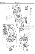 Photo 2 - Toyota 7FBRE16CC-1 7FBRE16CC-2 7FBRE16CC-3 Spare Parts Catalogue Reach Truck 217075 SN709569-