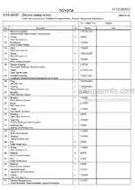 Photo 4 - Toyota 7FBRE16CC-1 7FBRE16CC-2 7FBRE16CC-3 Spare Parts Catalogue Reach Truck 217075 SN709569-