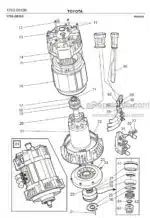 Photo 2 - Toyota 7FBRE16N-1C 7FBRE16N-2C 7FBRE16N-3C Spare Parts Catalogue Reach Truck 232641 SN932030-