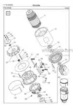 Photo 2 - Toyota 7FBRE16N-1C 7FBRE16N-2C 7FBRE16N-3C Spare Parts Catalogue Reach Truck 263011 SN6042437-