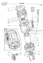 Photo 2 - Toyota 7FBRE20-1C 7FBRE20-2C Spare Parts Catalogue Reach Truck 221153 SN743654-