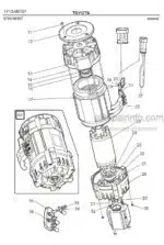 Photo 2 - Toyota 7FBRE20-1C 7FBRE20-2C Spare Parts Catalogue Reach Truck 226545 SN911801-