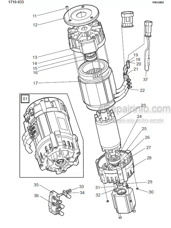 Photo 1 - Toyota 7FBRE20-1C 7FBRE20-2C Spare Parts Catalogue Reach Truck 200995 SN435653-