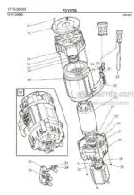 Photo 2 - Toyota 7FBRE20-1C 7FBRE20-2C Spare Parts Catalogue Reach Truck 214778 SN598439-