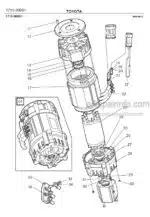 Photo 2 - Toyota 7FBRE20CC-1 7FBRE20CC-2 Spare Parts Catalogue Reach Truck 211651 SN577200-
