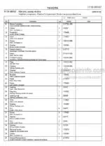 Photo 4 - Toyota 7FBRE20CC-1 7FBRE20CC-2 Spare Parts Catalogue Reach Truck 222709 SN743653-