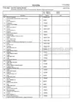 Photo 4 - Toyota 7FBRE25-1C 7FBRE25-2C Spare Parts Catalogue Reach Truck 210111 SN564300-