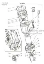 Photo 2 - Toyota 7FBRE25-1C 7FBRE25-2C Spare Parts Catalogue Reach Truck 217080 SN709569-