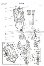 Photo 2 - Toyota 7FBRE25-1C 7FBRE25-2C Spare Parts Catalogue Reach Truck 220079 SN723011-