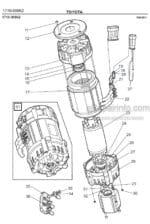 Photo 2 - Toyota 7FBRE25-1C 7FBRE25-2C Spare Parts Catalogue Reach Truck 211655 SN577200-