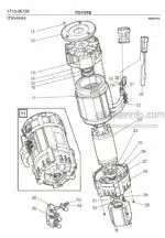 Photo 2 - Toyota 7FBRE25CC-1 7FBRE25CC-2 Spare Parts Catalogue Reach Truck 237865 SN944801-