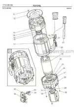 Photo 2 - Toyota 7FBRE25CC-1 7FBRE25CC-2 Spare Parts Catalogue Reach Truck 243336 SN964843-