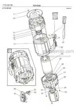 Photo 2 - Toyota 7FBRE25CC-1 7FBRE25CC-2 Spare Parts Catalogue Reach Truck 220082 SN723011-