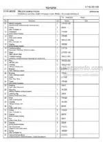 Photo 4 - Toyota 7FBRE25CC-1 7FBRE25CC-2 Spare Parts Catalogue Reach Truck 226549 SN911801-