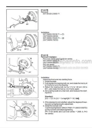 Photo 1 - Toyota 7FGU15 To 7FDU32 Repair Manual Forklift