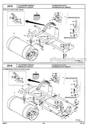 Photo 5 - Toyota 7FGU32 To 7FGCU70 Parts Catalog Forklift G839-2