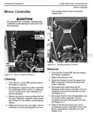 Photo 7 - Toyota 7HBW23 Service Manual Powered Pallet Walkie 0700-CL340-05 SN24501-