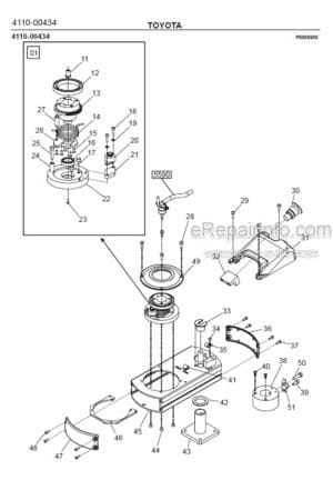 Photo 5 - Toyota 7LOP10CF Spare Parts Catalogue Order Picking Truck 247411 SN980795-