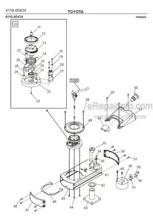 Photo 6 - Toyota 7LOP10CF Spare Parts Catalogue Order Picking Truck 243032 SN959169-