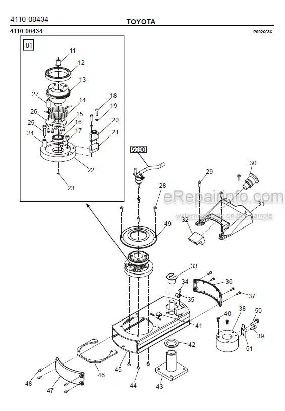 Photo 1 - Toyota 7LOP10CF Spare Parts Catalogue Order Picking Truck 244873 SN969874-