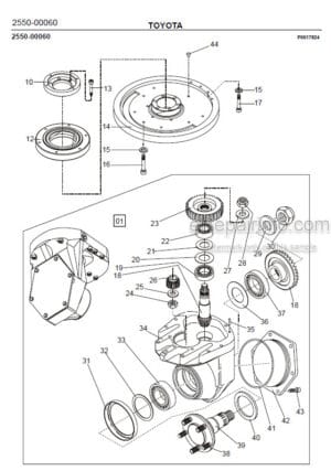 Photo 1 - Toyota 7LOP10CF Spare Parts Catalogue Order Picking Truck 247411 SN980795-