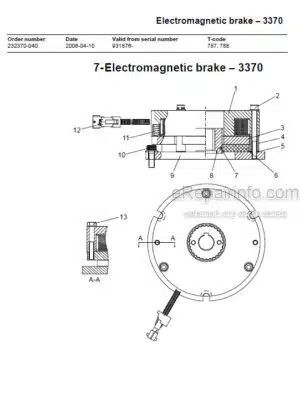 Photo 9 - Toyota 7LOP10CW 7LOP10CF Service Manual Order Picking Truck 232370-040 SN931876-