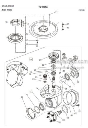 Photo 6 - Toyota 7LOP10CF Spare Parts Catalogue Order Picking Truck 247411 SN980795-