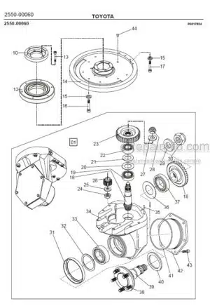 Photo 10 - Toyota 7LOP10CW Spare Parts Catalogue Order Picking Truck 231656 SN940212-