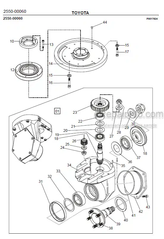 Photo 1 - Toyota 7LOP10CW Spare Parts Catalogue Order Picking Truck 231656 SN940212-