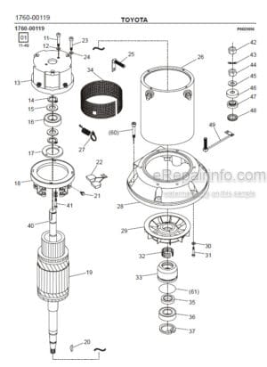 Photo 3 - Toyota 7LOP10CW Spare Parts Catalogue Order Picking Truck 243030 SN959169-