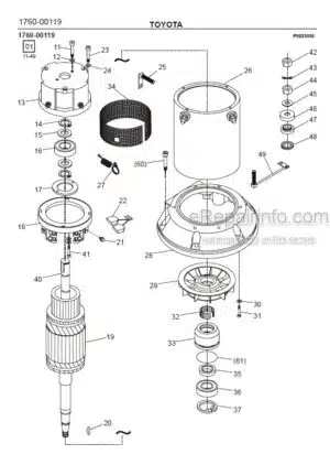 Photo 9 - Toyota 7LOP10CW Spare Parts Catalogue Order Picking Truck 243030 SN959169-