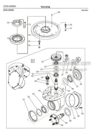 Photo 2 - Toyota 7LOP10CW Spare Parts Catalogue Order Picking Truck 244875 SN969874-