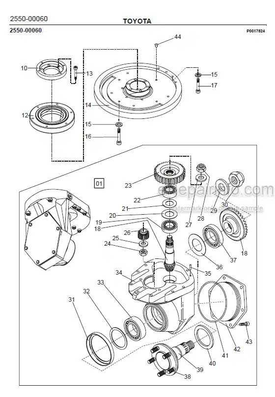 Photo 1 - Toyota 7LOP10CW Spare Parts Catalogue Order Picking Truck 244875 SN969874-
