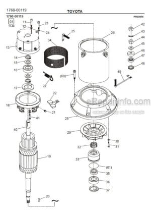 Photo 5 - Toyota 7LOP25 7LOP25P Spare Parts Catalogue Order Picking Truck 232294 SN940212-