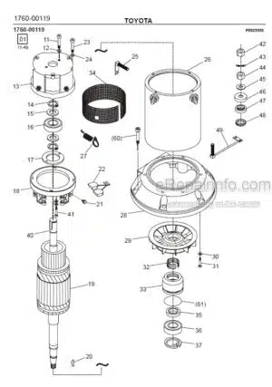 Photo 4 - Toyota 7LOP12 7LOP12P Spare Parts Catalogue Order Picking Truck 244869 SN969874-