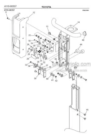 Photo 6 - Toyota 7LOP12 7LOP12P Spare Parts Catalogue Order Picking Truck 232273 SN940212-