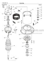 Photo 2 - Toyota 7LOP12 7LOP12P Spare Parts Catalogue Order Picking Truck 238210 SN959169-