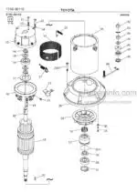 Photo 2 - Toyota 7LOP12 7LOP12P Spare Parts Catalogue Order Picking Truck 238210 SN959169-